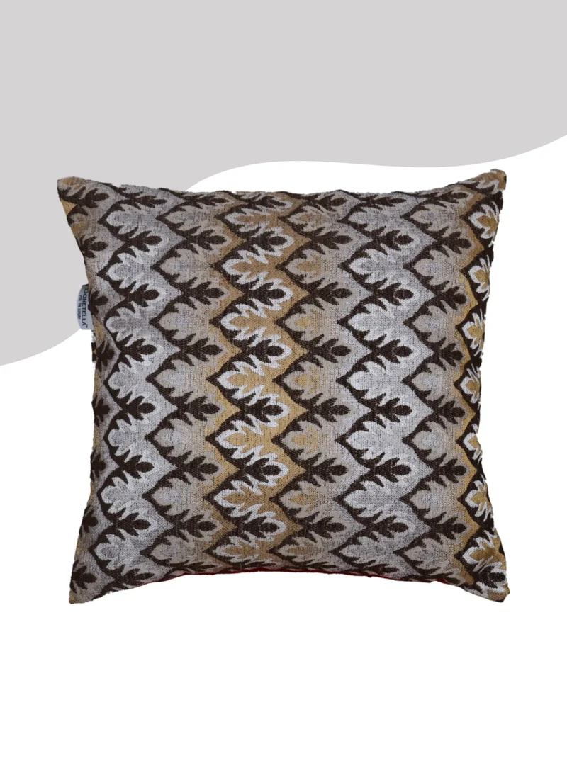Donetella Cushion Cover,45X45 Cm (18X18 inch) 1-Pcs Decorative Throw Pillowcases Without Filler With Beautiful Abstract Art For Sofa Bed Living Room And Couch, Flint