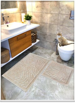 100% Cotton Woven Bathroom Mat Set, Bathroom Rug Sheet 60X100 - 60X50 - pzsku/ZD33F3866193E1ED8174FZ/45/_/1740660663/5ffe56c7-d5a5-4ad9-9d81-cfa53c5db99a