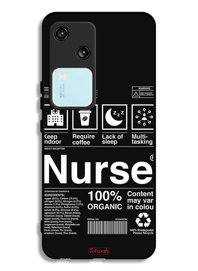 Tolwak Vivo V30 5G Protective Case Cover Nurse Sticker - Image 1