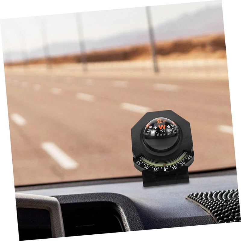 2Pcs Vehicle Dashboard Ball Compass with Inclinometer for Car Boat Navigation Outdoor Camping - Image 5
