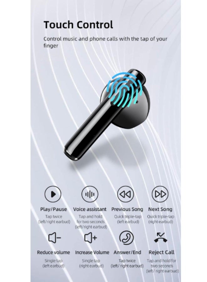 Mibro Earbuds 2 Bluetooth 5.3 | IPX5 Waterproof | ENC HD Call HiFi | Touch Control | White - Image 2