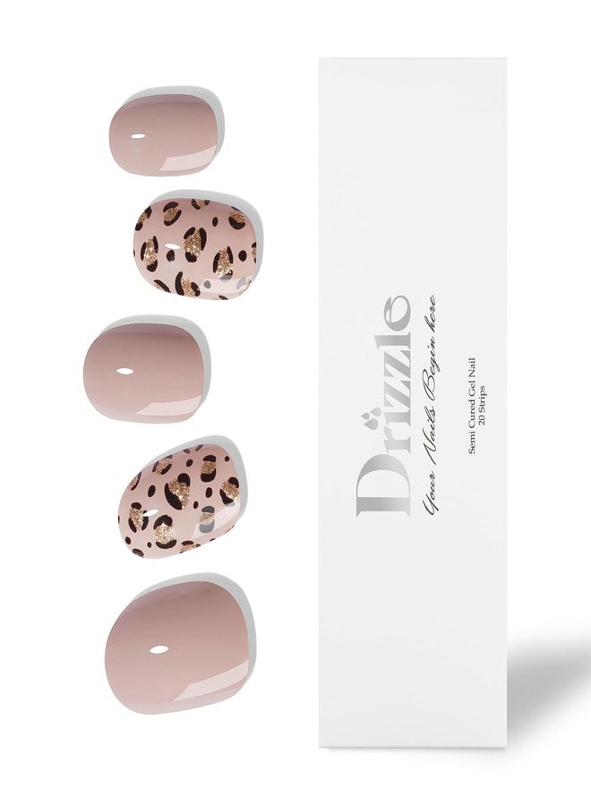 Drizzle Semi Cured Gel Strips, Real Polish Art Stickers (UV/LED Light Required), Glossy Glitter Solid Color Full Wraps, Long Lasting Waterproof Decal for Women (Charmed) - Image 1