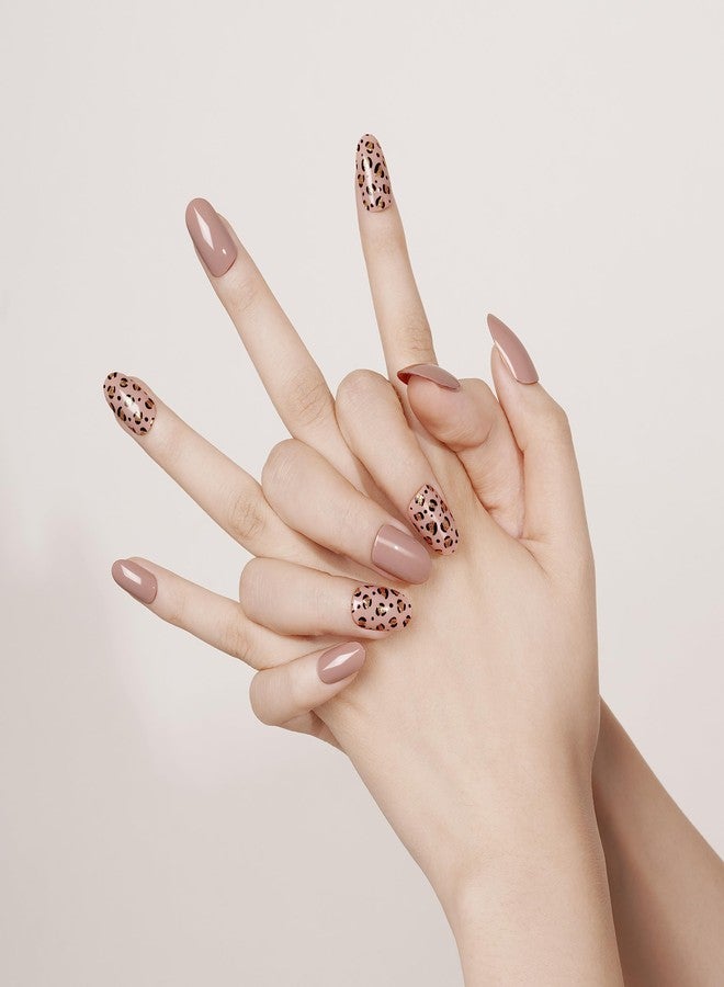 Drizzle Semi Cured Gel Strips, Real Polish Art Stickers (UV/LED Light Required), Glossy Glitter Solid Color Full Wraps, Long Lasting Waterproof Decal for Women (Charmed) - Image 4