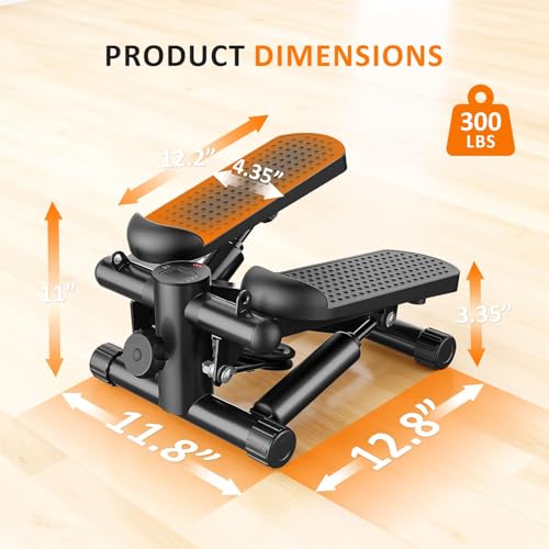 NEWBULIG Mini Stepper for Exercise at Home Stair Step Machine for Indoor Fitness Portable Home Gym Stepper for Full Body Workout 300lb Weight Capacity - Image 2
