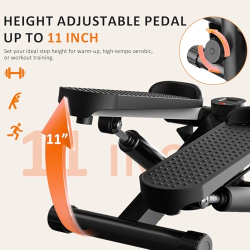 NEWBULIG Mini Stepper for Exercise at Home Stair Step Machine for Indoor Fitness Portable Home Gym Stepper for Full Body Workout 300lb Weight Capacity - Image 3