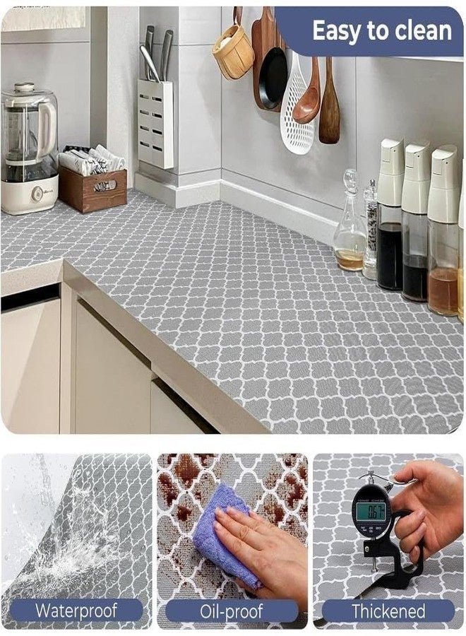SADMAX Kitchen Mat Roll for Fridge, Drawer & Cabinet, Anti-Slip EVA Shelf Liner Sheet, Food Grade Washable Cupboard & Wardrobe Mat, Multipurpose Non-Skid Table & Kitchen Organizer - Image 3