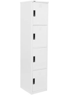 RIGID Steel Curved 4 Doors locker White 180x38x46.5cm  - Image 3