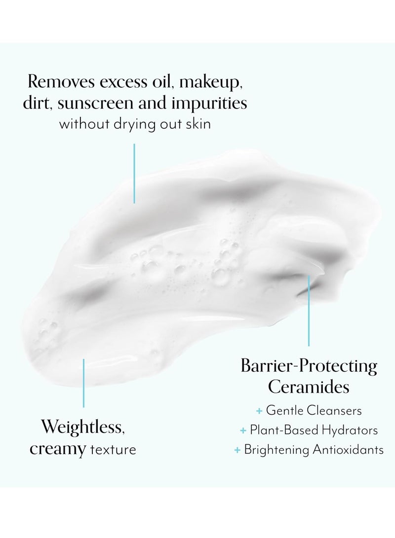 BLISS Bliss One & Done Daily Cream Facial Cleanser With Ceramides - Moisturizing Face Wash For Dry Skin - Cleanses & Removes Makeup in 1 Step- Clean, Vegan, Cruelty-Free, 6 Fl Oz - Image 4