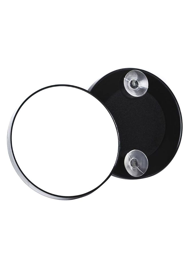 Loquat Round Classic Magnified Makeup Mirror Black - Image 1