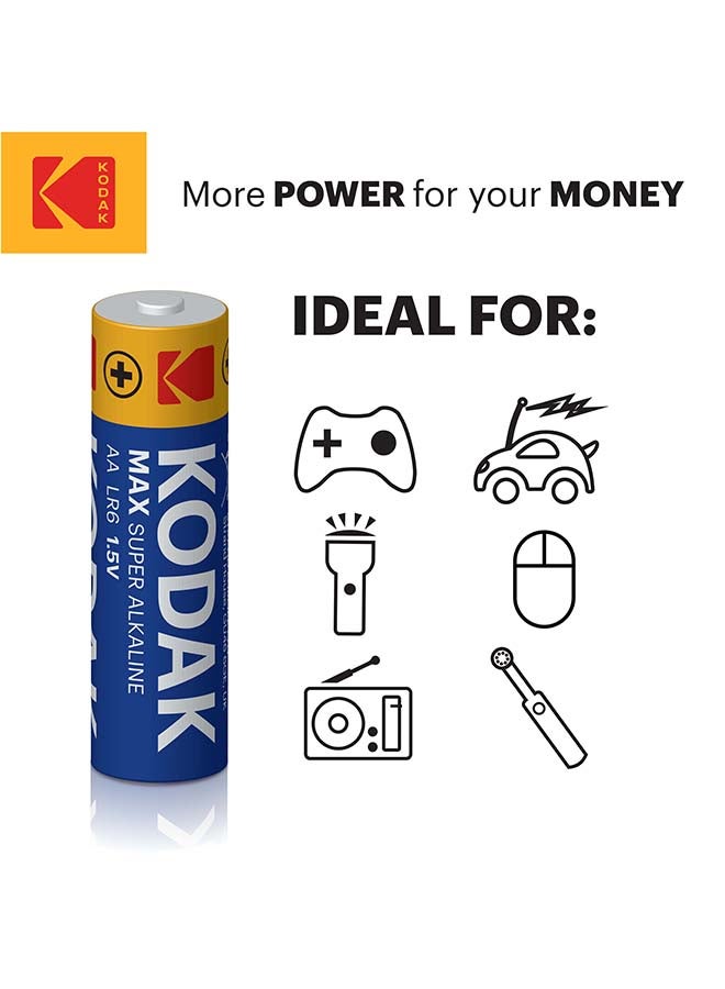 Kodak 20 Pack Max Alkaline AA Superior Batteries - Image 3