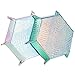Grajar 2 Pcs Portable Folding Dice Rolling Tray Set for DD DND Table Games PU Leather and Velvet Holder Storage Box Graduated Color Dragon Skin - Image 2