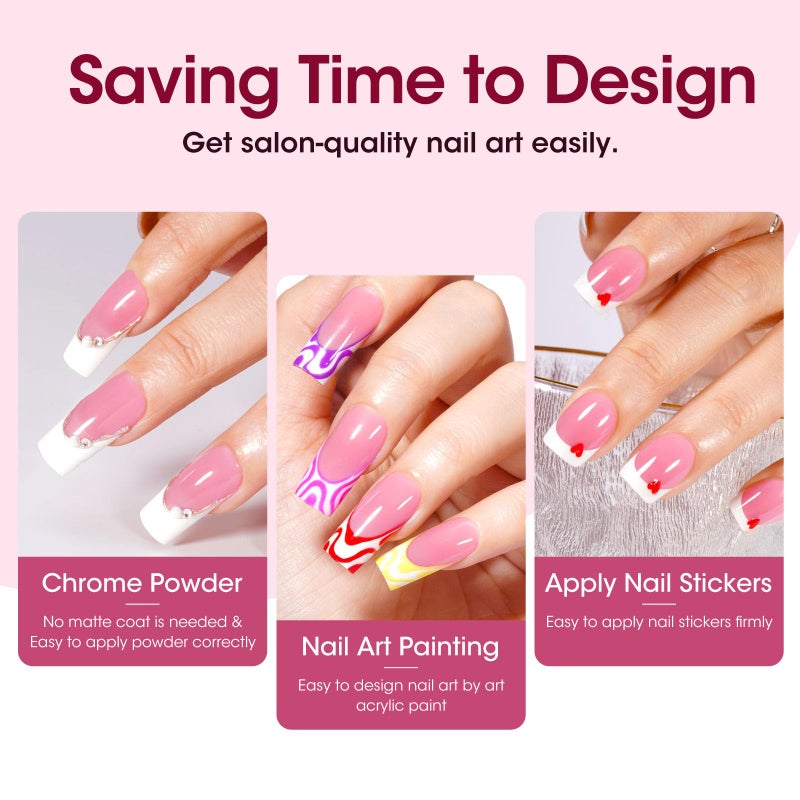 Gellen French Tip Press on Nails - 150 pcs Pink Square Short Press on Nails Soft Gel Nail Tips, 3 in 1 Pre-french French Tips 15 Sizes Fake Nails, No Need to File Full Cover Tips, No Nail Glue - Image 4