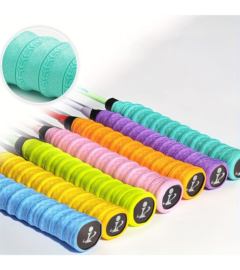 Aqua Blue Anti-Slip Sweat Absorbent Tennis Racket Grip Tape With Improved Shock Absorption - Image 2