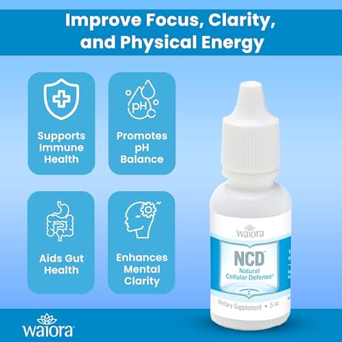 Waiora Natural Cellular Defense (NCD) Liquid Supplement, Advanced Mineral & Botanical Formula, Daily Immune & Cellular Wellness, Easy Absorption Drops, pH Balance, Cleansing (One .5 oz Bottle, 90 serv.) - Image 3