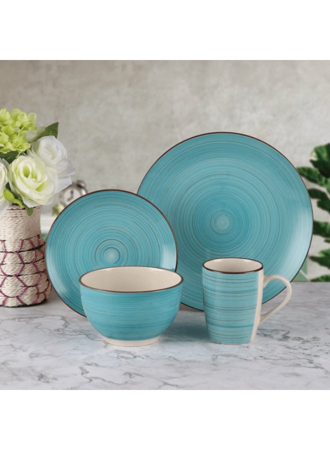 Elegant 16-Piece Set for 4 – Durable Table Setting with Plates, Bowls & Cups for Home & Entertaining - Image 1