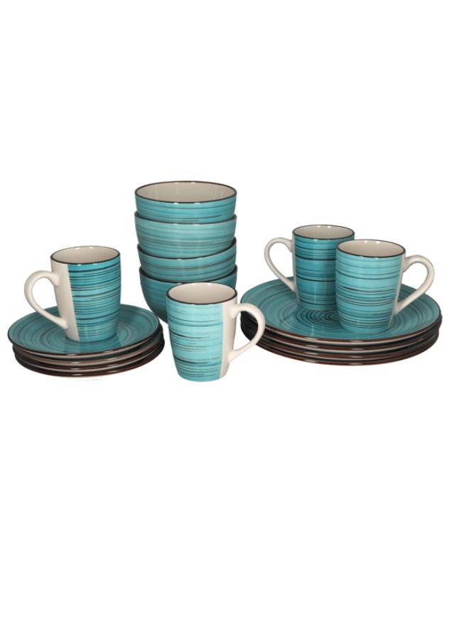 Elegant 16-Piece Set for 4 – Durable Table Setting with Plates, Bowls & Cups for Home & Entertaining - Image 2