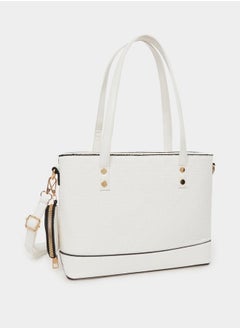 Styli Textured Tote Bag with Coin Pouch  - Image 1
