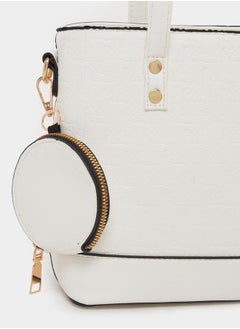 Styli Textured Tote Bag with Coin Pouch  - Image 3