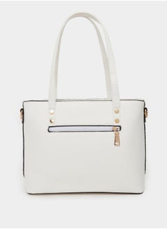 Styli Textured Tote Bag with Coin Pouch  - Image 2