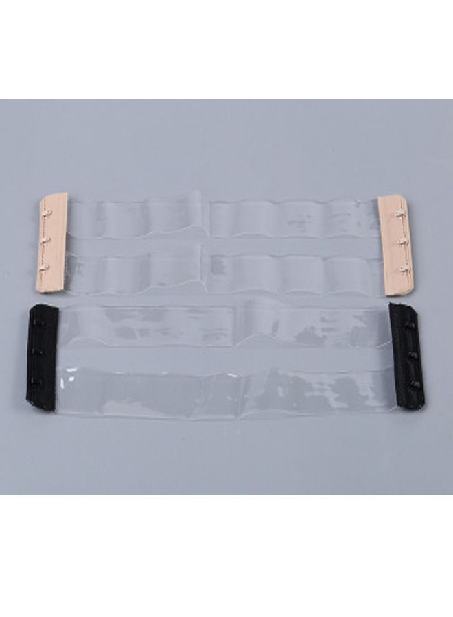 Meetion 2 قطع مشبك تمديد حمالة صدر غير مرئي للنساء غير قابل للانزلاق 3 خطافات لتمديد حمالة الصدر أحزمة ملابس بدون ظهر - Image 2