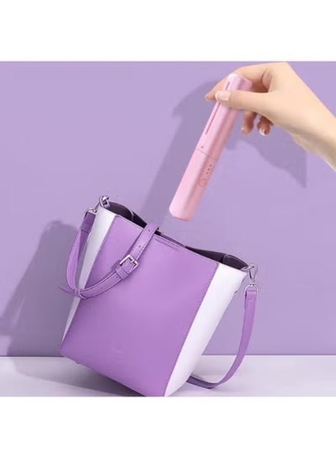 فرشاة فرد الشعر الصغيرة المحمولة – مشط فرد أيوني قابل لإعادة الشحن عبر USB مع شاشة LCD لضبط درجة الحرارة، أداة تصفيف لاسلكية للسفر للنساء والرجال، تسخين سريع، مضاد للكهرباء الساكنة، تصميم خفيف ومدمج، مناسب للمنزل والعمل والسفر، لفرد وتنعيم جميع أنواع الشعر بدون تلف - Image 5