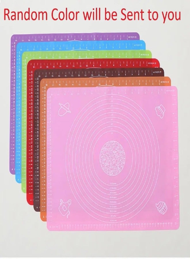ABlue Clipper Silicone Baking Mat | Roti/Chapati Making mat |Non-Stick Atta Kneading Mat | Fondant Rolling Mat | Silicone Pastry Mat | Dough Rolling Mat | Counter Mat with Measurements (2) - Image 2
