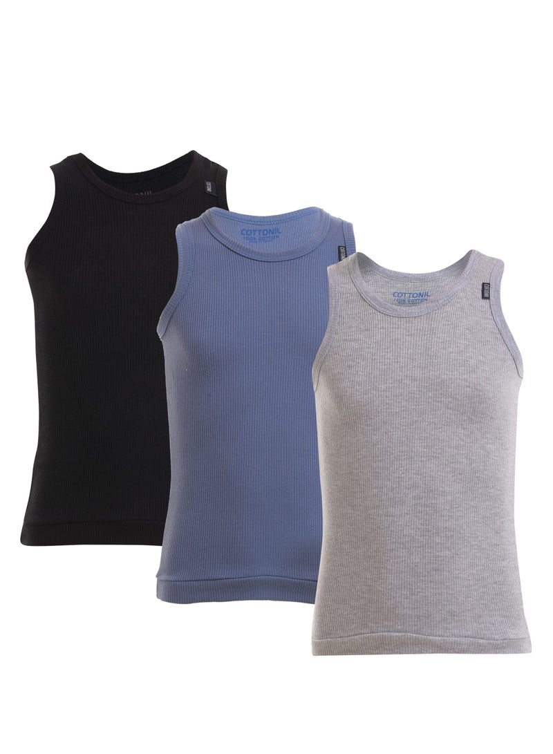 كوتونيل ٣ حماله اطفال قطن مضلعه - Image 1