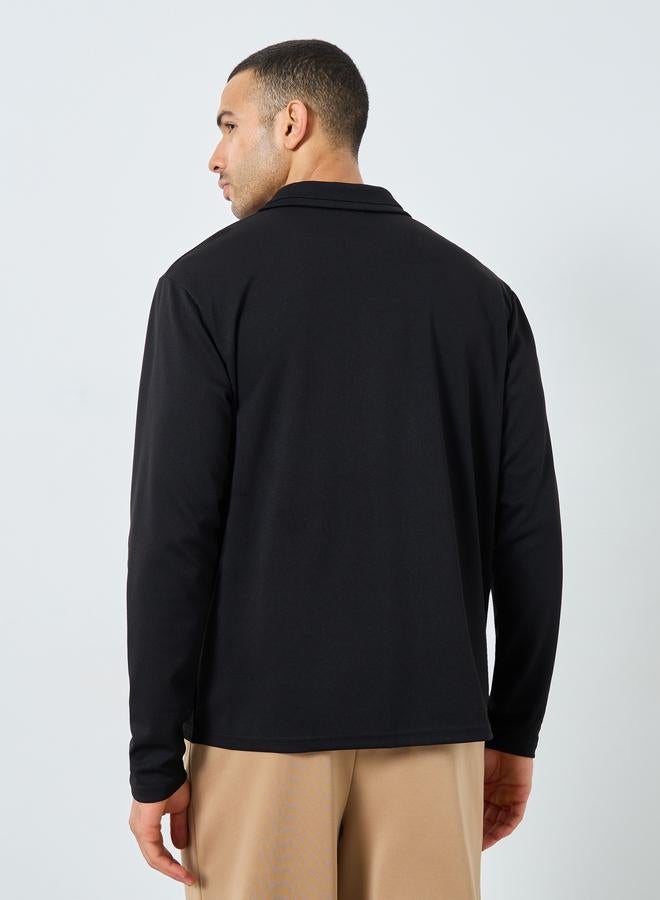 ستايلي سويت شيرت بنقشة وسحاب ربع أمامي - Image 4