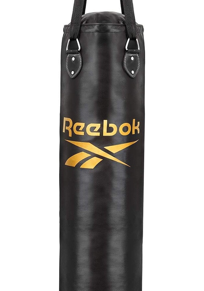 Reebok 4Ft Punchbag and Boxing Gloves Set - Black/Gold - Image 2
