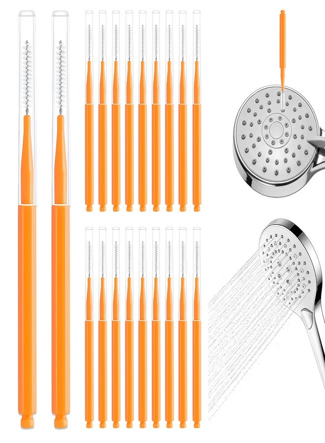 BADAO 20PCS Shower Head Cleaner Picks,Shower Head Cleaning Brush Tool for Small Hole Gap Hole Anti-Clogging,Shower Cleaner Picks Fitting Nozzle Unclogger for Household Bathroom Shower Cleaning Brush - Image 1