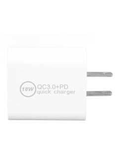 Thoraya Charger Adapter PD QC Quick Charging 18W Type C USB AC 100‑240V Input DC 5V 9V 12V Output US Plug 65x43x24mm / 2.56x1.69x0.94in  - Image 4