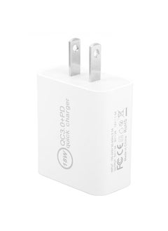 Thoraya Charger Adapter PD QC Quick Charging 18W Type C USB AC 100‑240V Input DC 5V 9V 12V Output US Plug 65x43x24mm / 2.56x1.69x0.94in  - Image 5