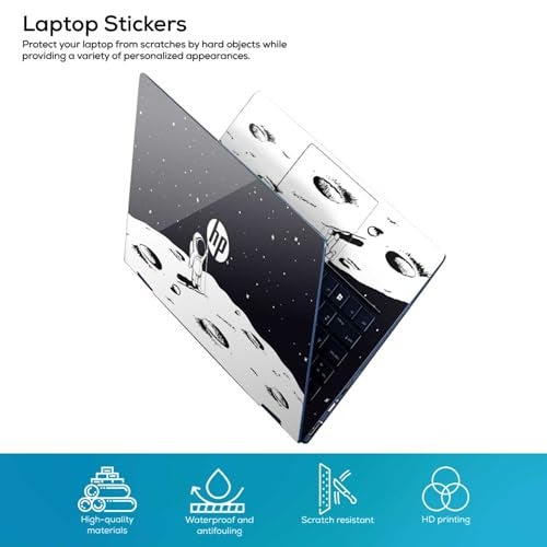 Galaxsia Pattern H8 Full Body Vinyl Laptop Skin/Sticker/Cover Upto 15.6 Inches Laptops Laminated-Removable-HD Quality Compatible for HP - Image 2