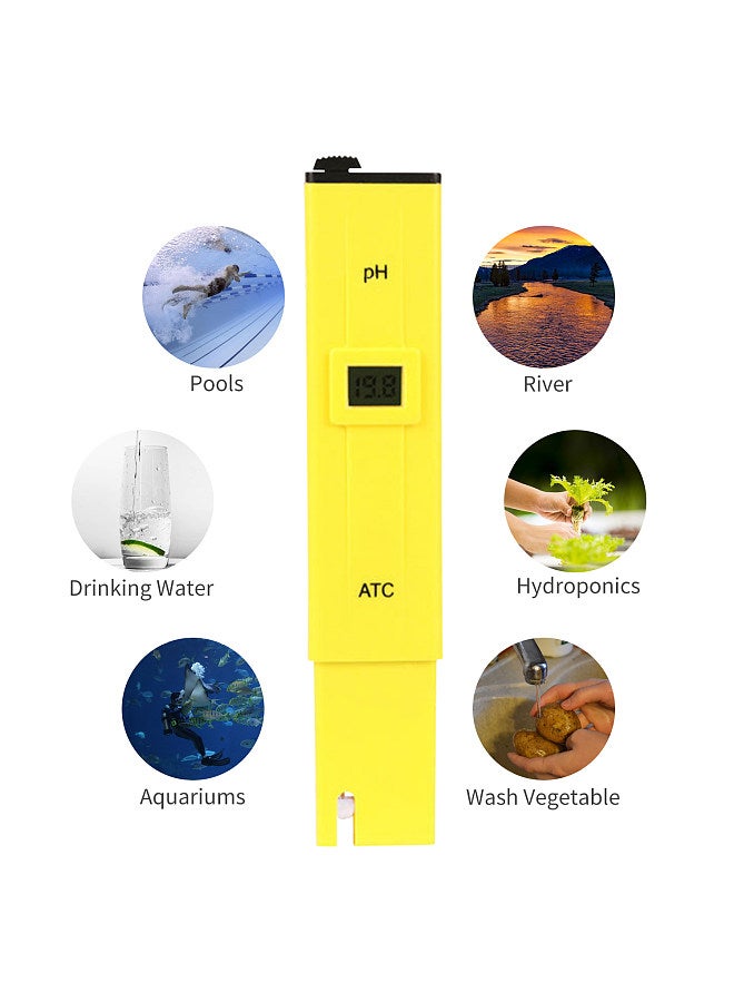 Generic Digital PH Meter LCD Display Digital Water PH Tester Meter with ATC for Household Drinking Water Hydroponics Aquariums Swimming Pools Spa  - Image 4
