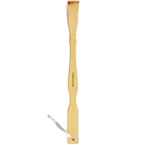 GranNaturals GranNaturals Bamboo Back Scratcher Long Wooden Claw for Scratching HardtoReach Itchy Spot Lightweight Therapeutic Massage Relaxation Scratch Tool Strong HeavyDuty Handle with Hang Loop