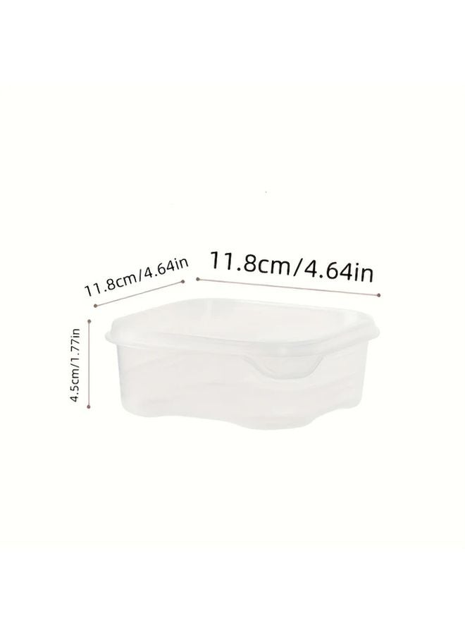 10 قطع حاويات طعام بلاستيكية شفافة خالية من BPA مجموعة قابلة للتكديس آمنة للفريزر - Image 5