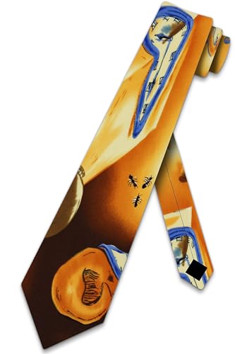 Three Rooker Warping Time Tie Men's Necktie Dali's original work of art - Image 5