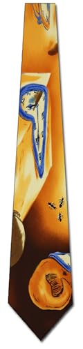 Three Rooker Warping Time Tie Men's Necktie Dali's original work of art - Image 4