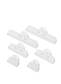 Chip Clips Bag Clips, Food Bag Clips, Heavy Duty Chip Clips, Snack Bags and Food Bags Clips, Large Bag Clips for Food Storage, for Bread Bags, Snack Bags and Food Bags (6 Pcs, White) - pzsku/ZD340A9B15F5FE7C7773DZ/45/_/1689335203/ddea6512-12fc-4285-8144-54ad1f47c573