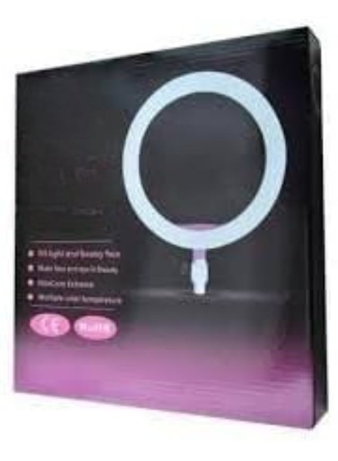 26cm (10 Inch) Ring Light – 3 Color Modes – Adjustable Brightness – White, Yellow & Warm Light - Image 3