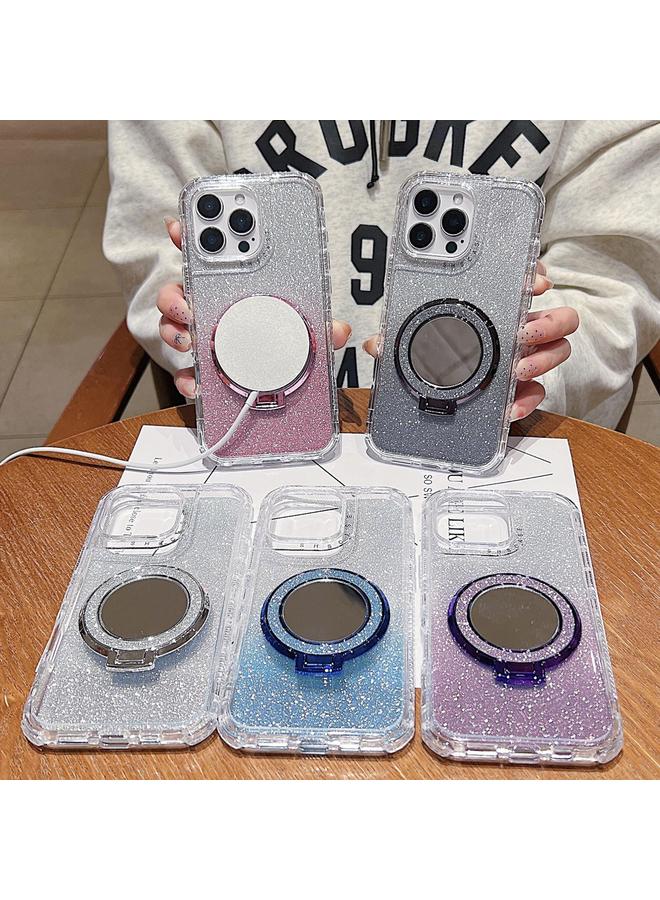 S-TOP Case For iPhone 14 Pro Mirror Holder Glitterr MagSafe Phone Case - Image 2