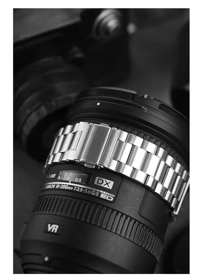 Compatible Apple Watch Straps 42mm 44mm 45mm 49mm, Stainless Steel iWatch Band with Case for Apple Watch Series 8/7/6/5/4/3/2/1/SE/SE2/Ultra - Image 3