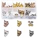 AD BEADS ADBEADS 75 Pieces in 5 Colors 25 Pieces Wolf Beads Plus Matching 50 Pieces Double Heishi Spacers Connector Charm Beads Jewelry Making Craft - Image 2