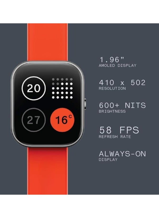 CMF Watch Pro 1.96’’ Smart watch for Adults Waterproof, Fitness Sports Tracker Watch with Heart Rate Monitor,Healthy Sleep Monitor for Smart Phones, premium version Latest version for 2025. Ash Grey  - Image 4