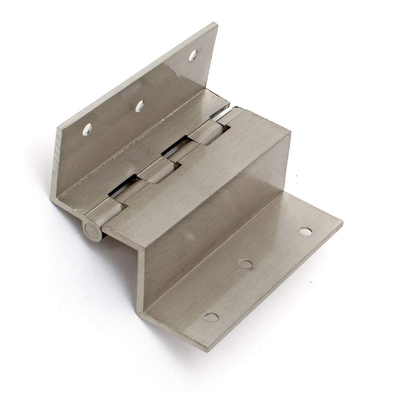 SANJARI SANJARI Combo Pack of 12 Brass W Hinges 3 INCH Silver Matte Finish  - Image 1