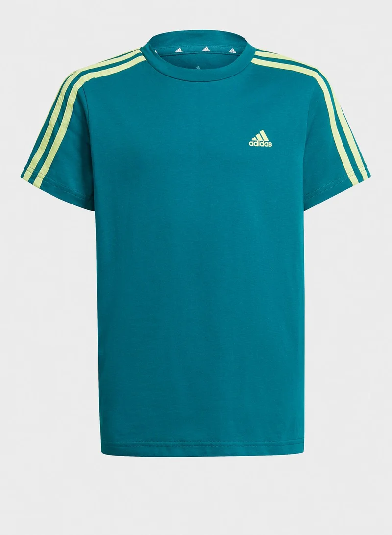 Adidas Youth Essentials 3-Stripe T-Shirt