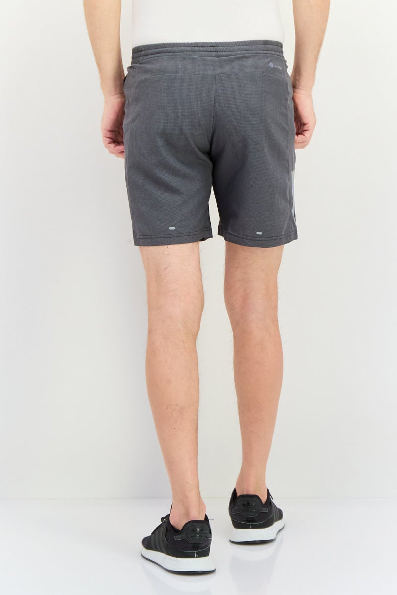 Adidas Men Regular Fit 5 Inseam Running Shorts, Grey - Image 3