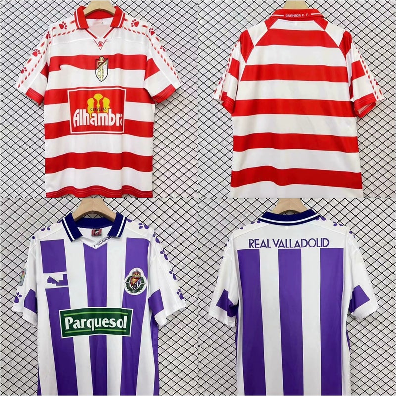Classic Vintage Football Clothes Spain Malaga Valladolid Zaragoza Sunderland Edition Jersey - Image 3