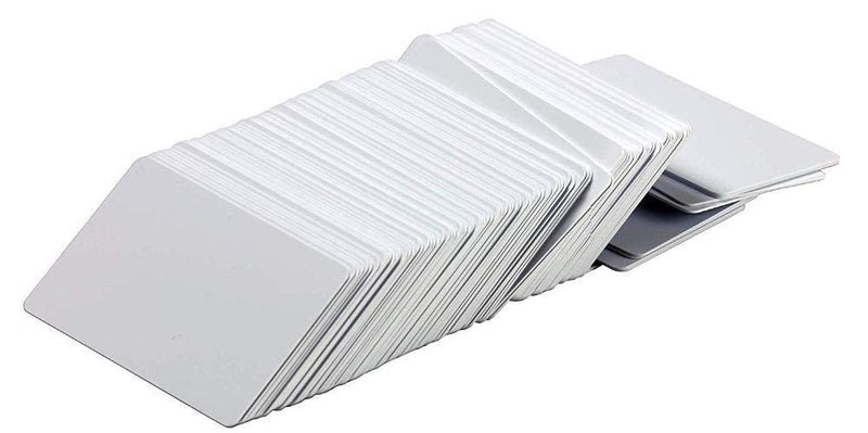 YUKONICS Plain White Premium PVC ID Card for Thermal Printers, Evolis, Zebra, Fargo, Data Card, Magic Cards (Pack of 100) - Image 3