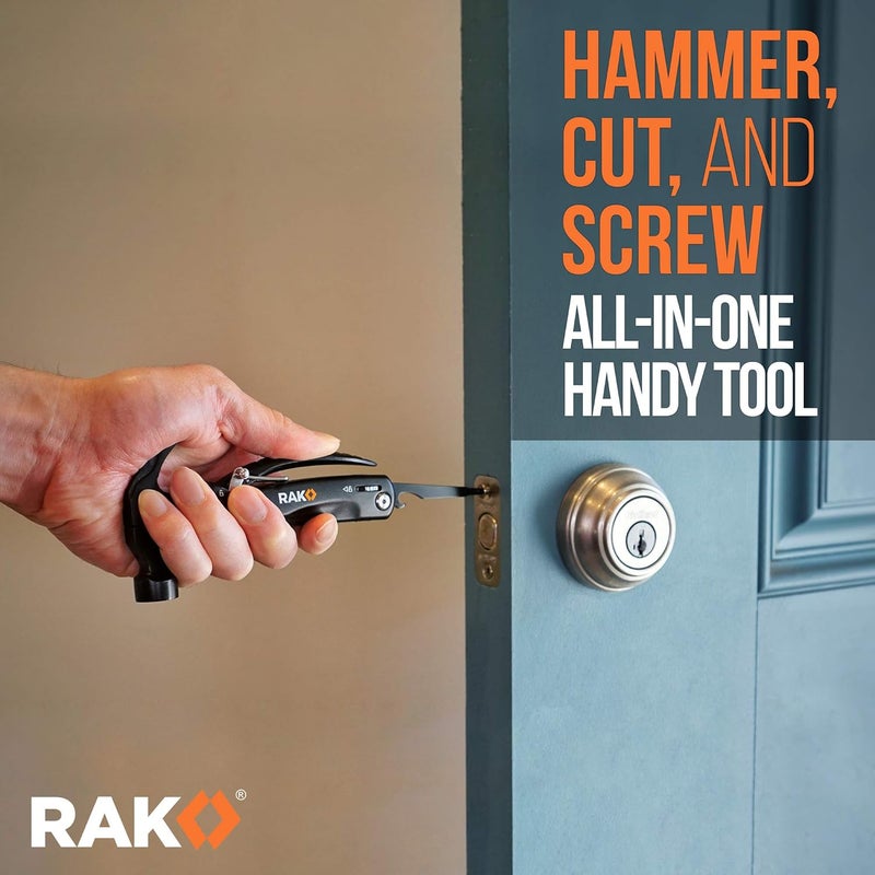 RAK Hammer Multitool BirthdayGifts for Men - Cool Unique Gifts Who Have Everything - Compact DIY Survival Multi Tool - Backpacking & Camping Accessories - Gadget Gifts - Image 4